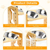Elevated Wooden Pet Feeder