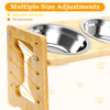 Elevated Wooden Pet Feeder